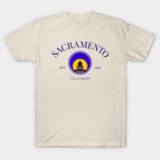 Sacramento City Capitol California Print T-Shirt